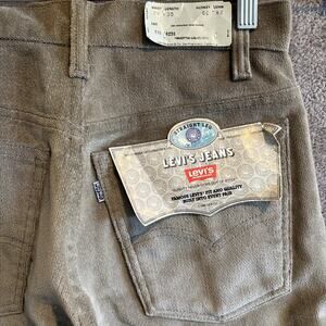 Levis 519 4256 Corduroy Pants Men’s 29x30 USA 1981 Vintage NOS Straight Leg Gray